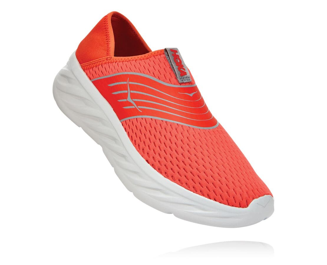 Pantofi De Mers Hoka One One Ora Recovery Barbati - Rosii | Romania LYFW09364